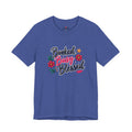 Booked Busy Blessed T‑Shirt — Floral Inspirational Graphic Tee