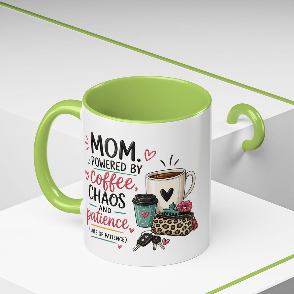 Coffee Lovers Accent Mug — Cute Cowgirl Boots & Coffee Illustration (11/15oz)