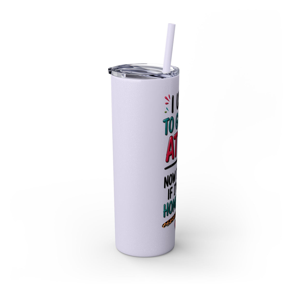 Skinny Tumbler — Funny "I Used to Go Out at 10" Insulated Travel Cup (20oz)