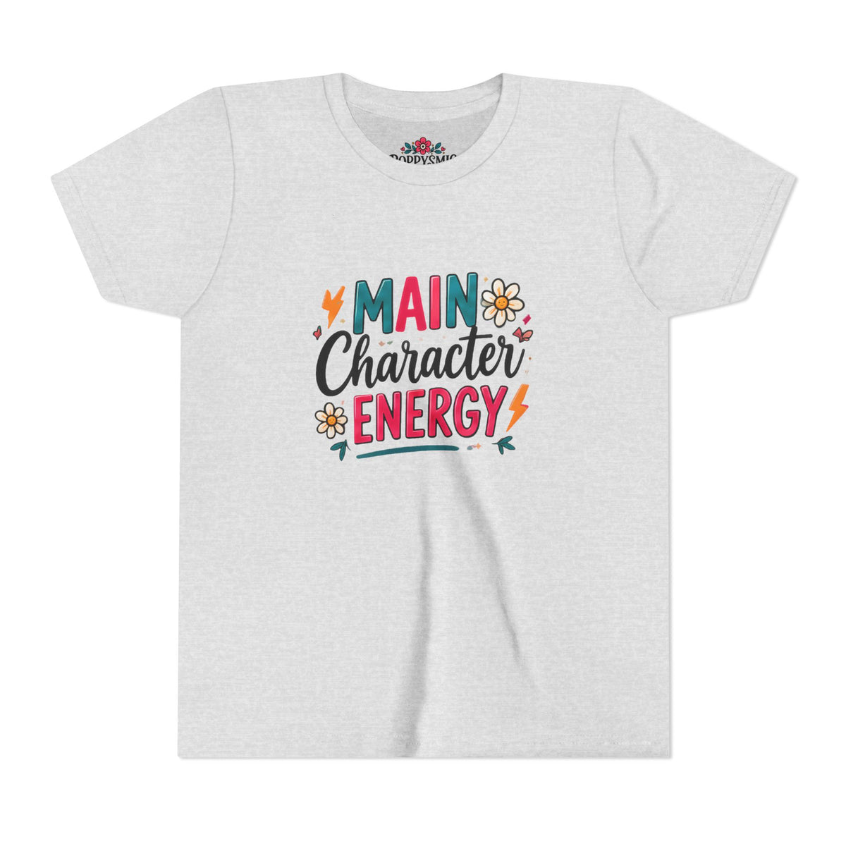 Youth Tee — "Main Character Energy" Graphic Shirt