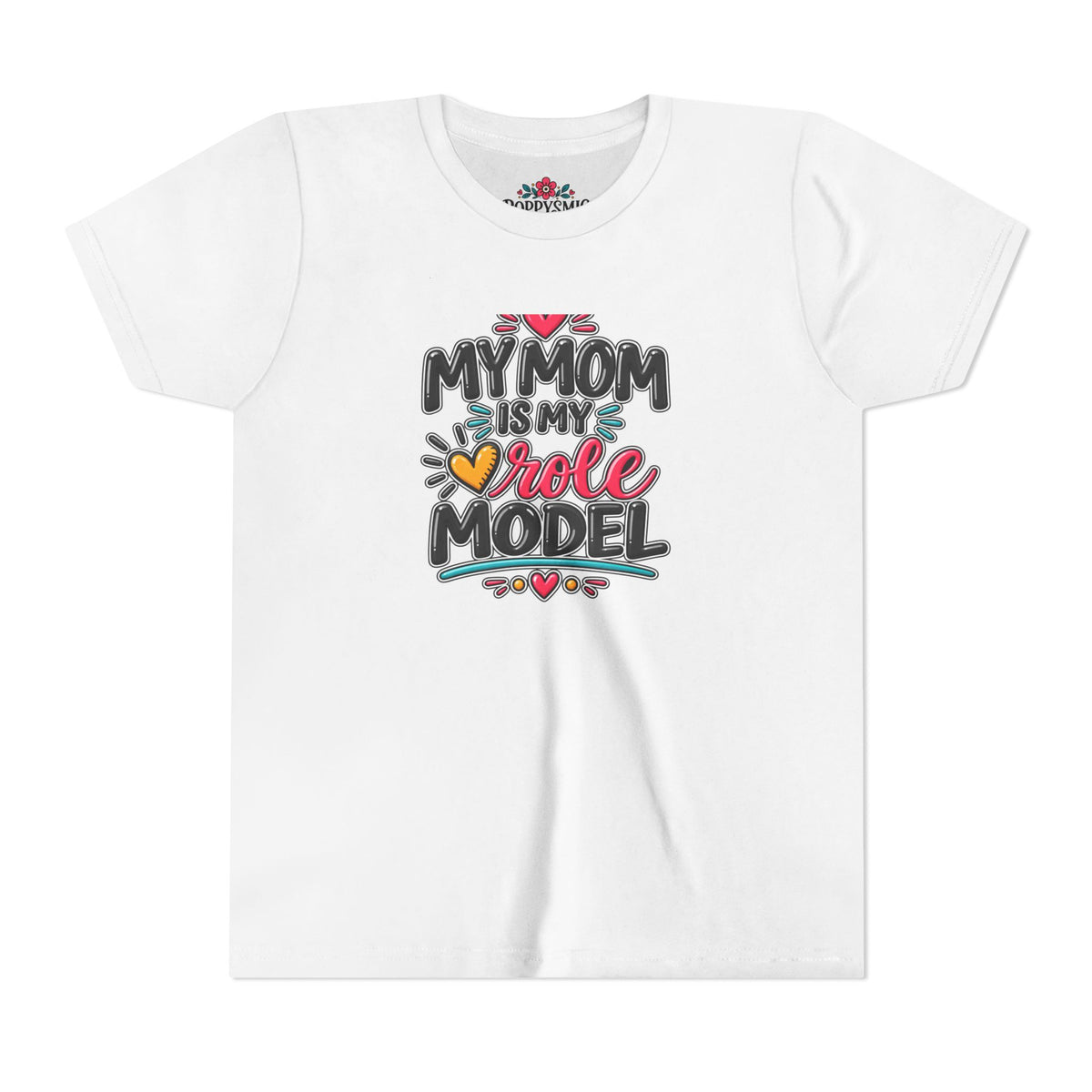 Youth Tee — "My Mom Is My Role Model" Graphic Kids Shirt
