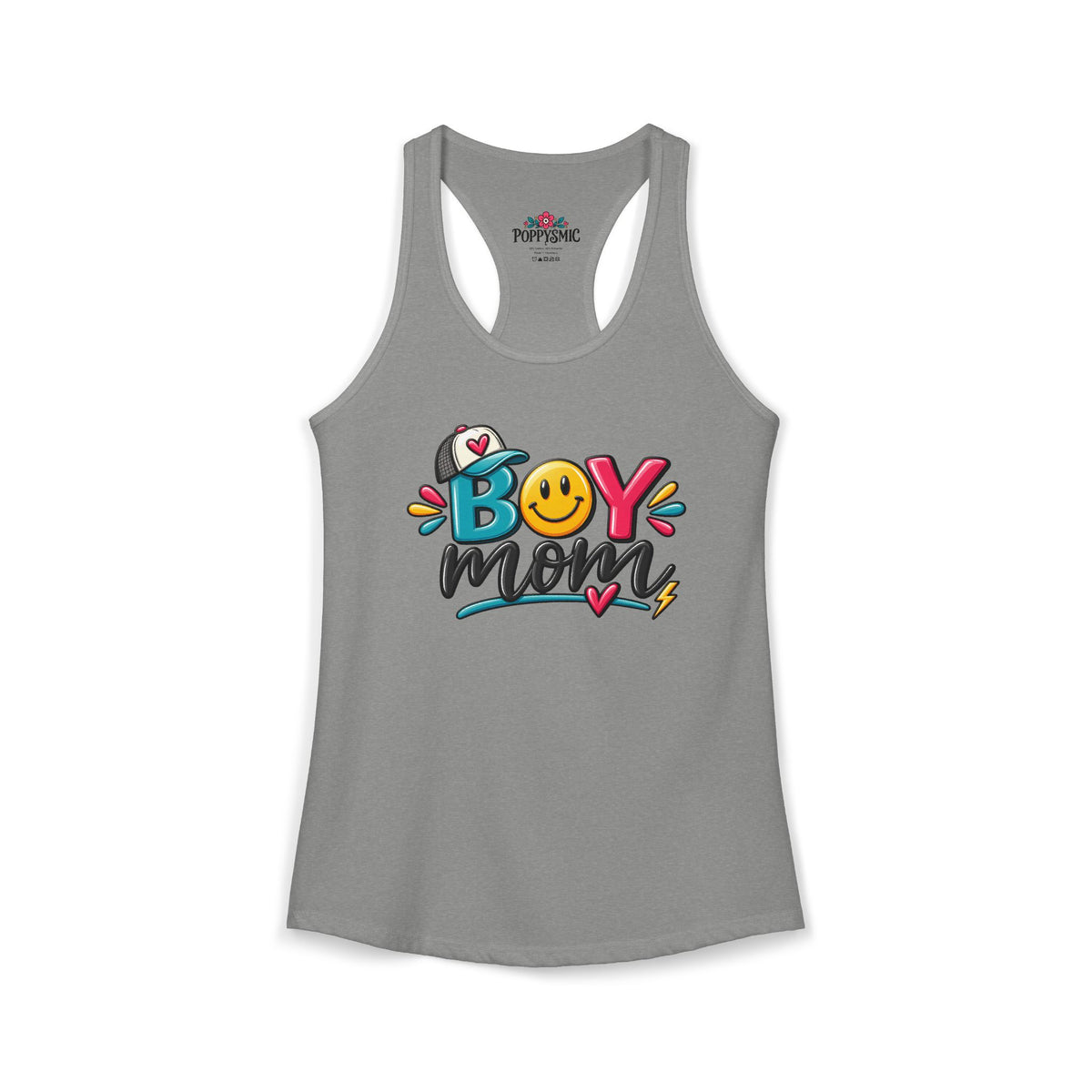 Boy Mom Racerback Tank