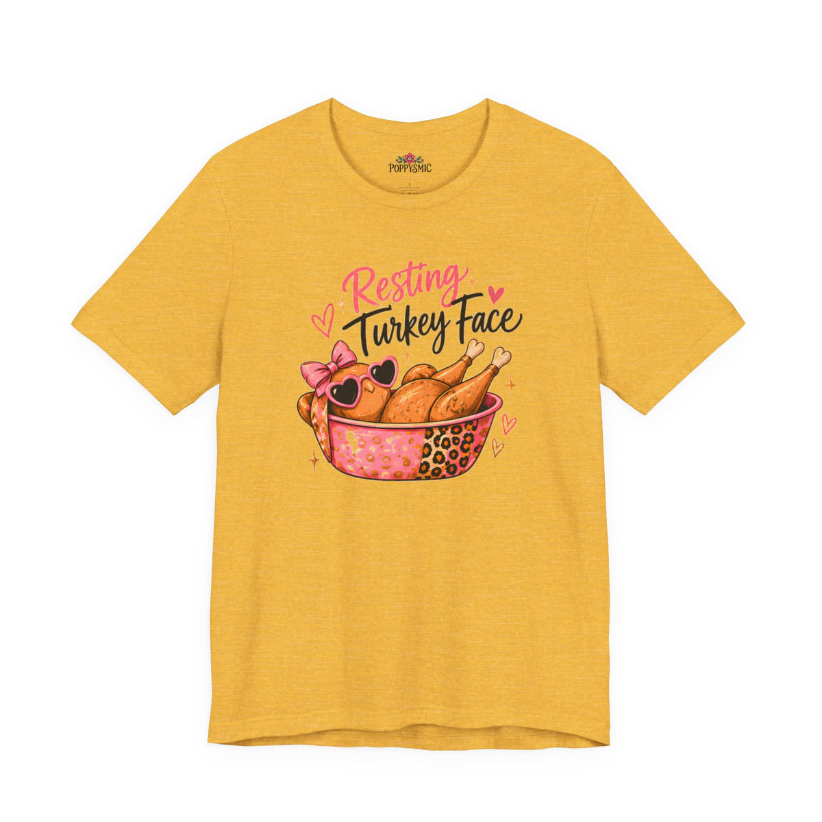 Resting Turkey Face Thanksgiving Turkey T-Shirt