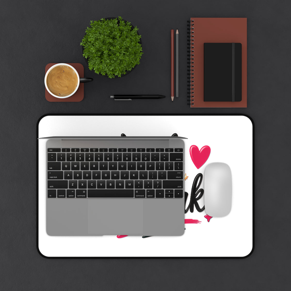 Desk Mat — "Watch Me Work" Motivational Desk Mat