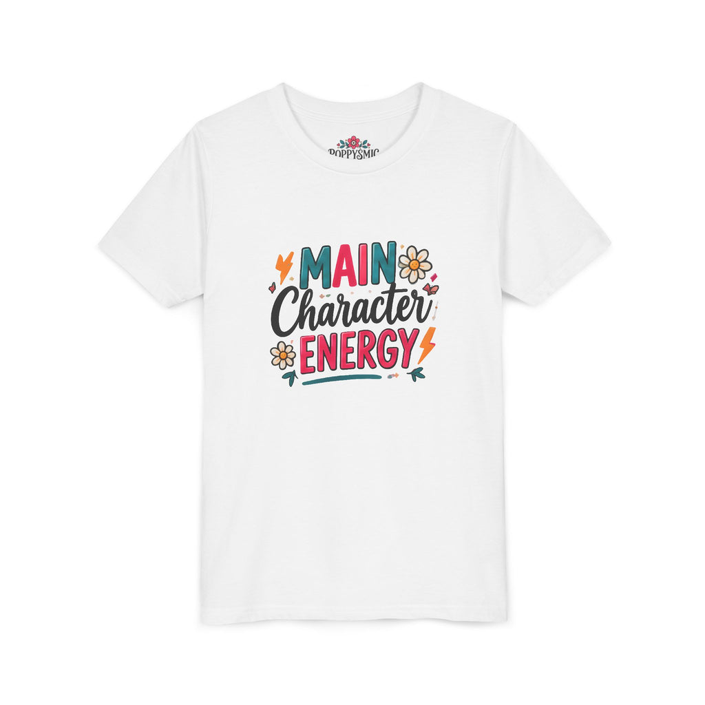 Youth Tee — "Main Character Energy" Graphic Shirt