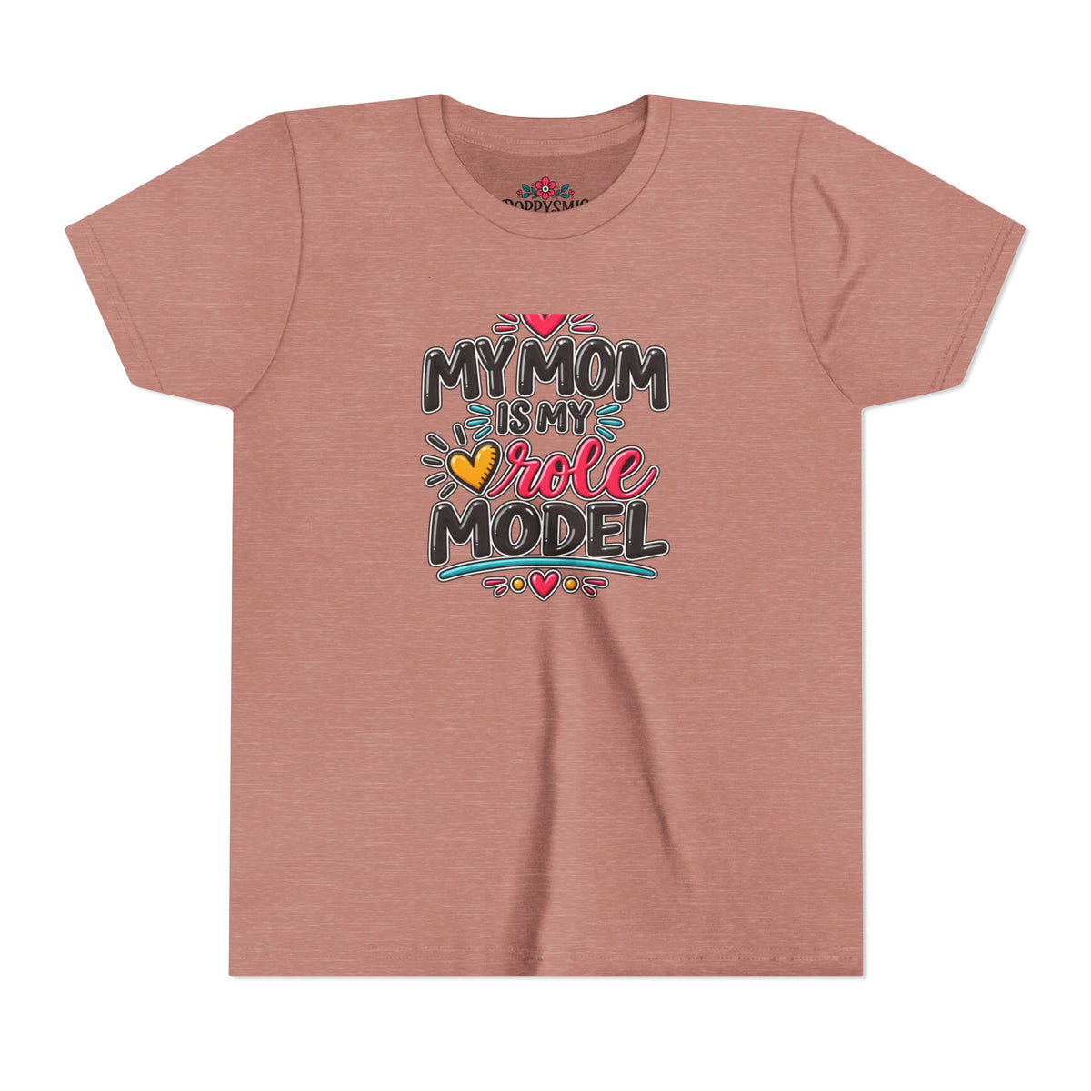 Youth Tee — "My Mom Is My Role Model" Graphic Kids Shirt