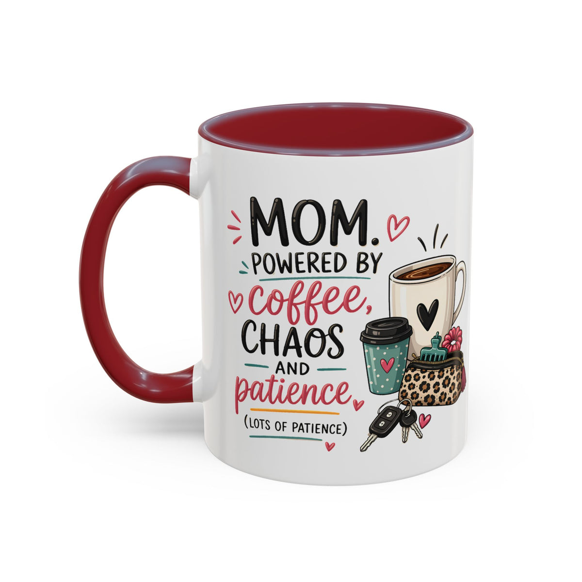 Coffee Lovers Accent Mug — Cute Cowgirl Boots & Coffee Illustration (11/15oz)