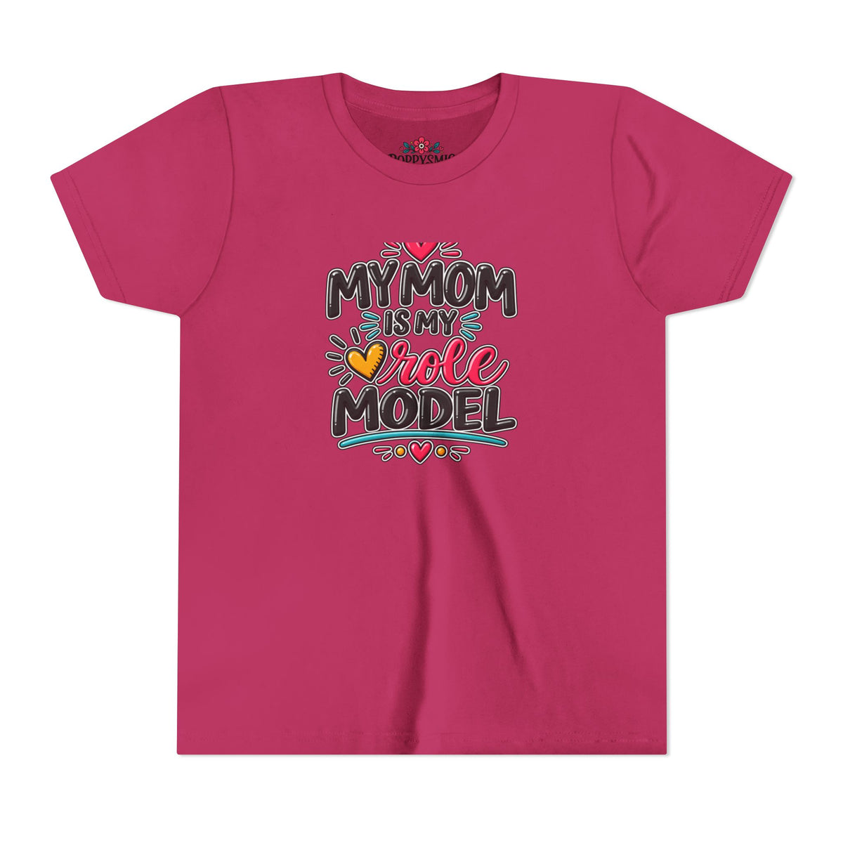 Youth Tee — "My Mom Is My Role Model" Graphic Kids Shirt