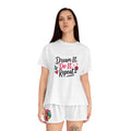 Dream It Do It Repeat Women’s Pajama Set — Floral Short Sleepwear