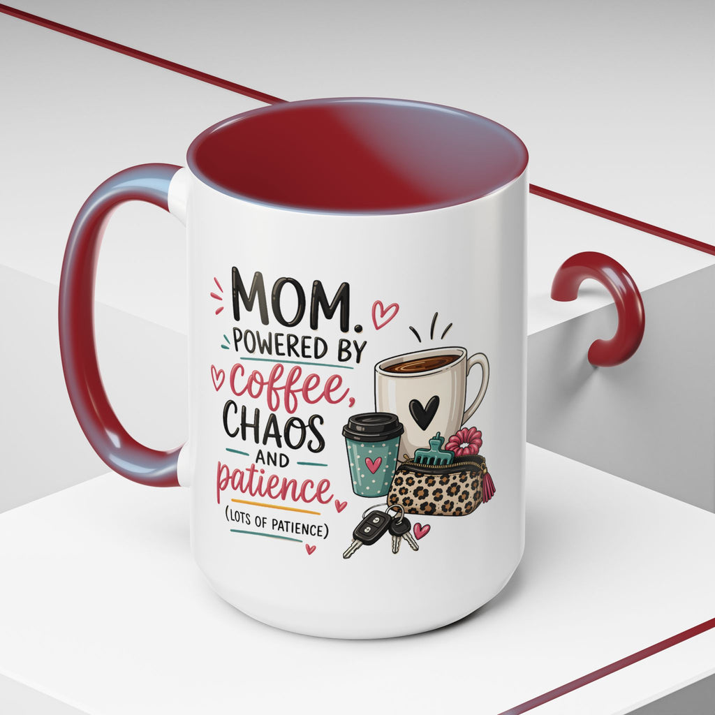 Coffee Lovers Accent Mug — Cute Cowgirl Boots & Coffee Illustration (11/15oz)