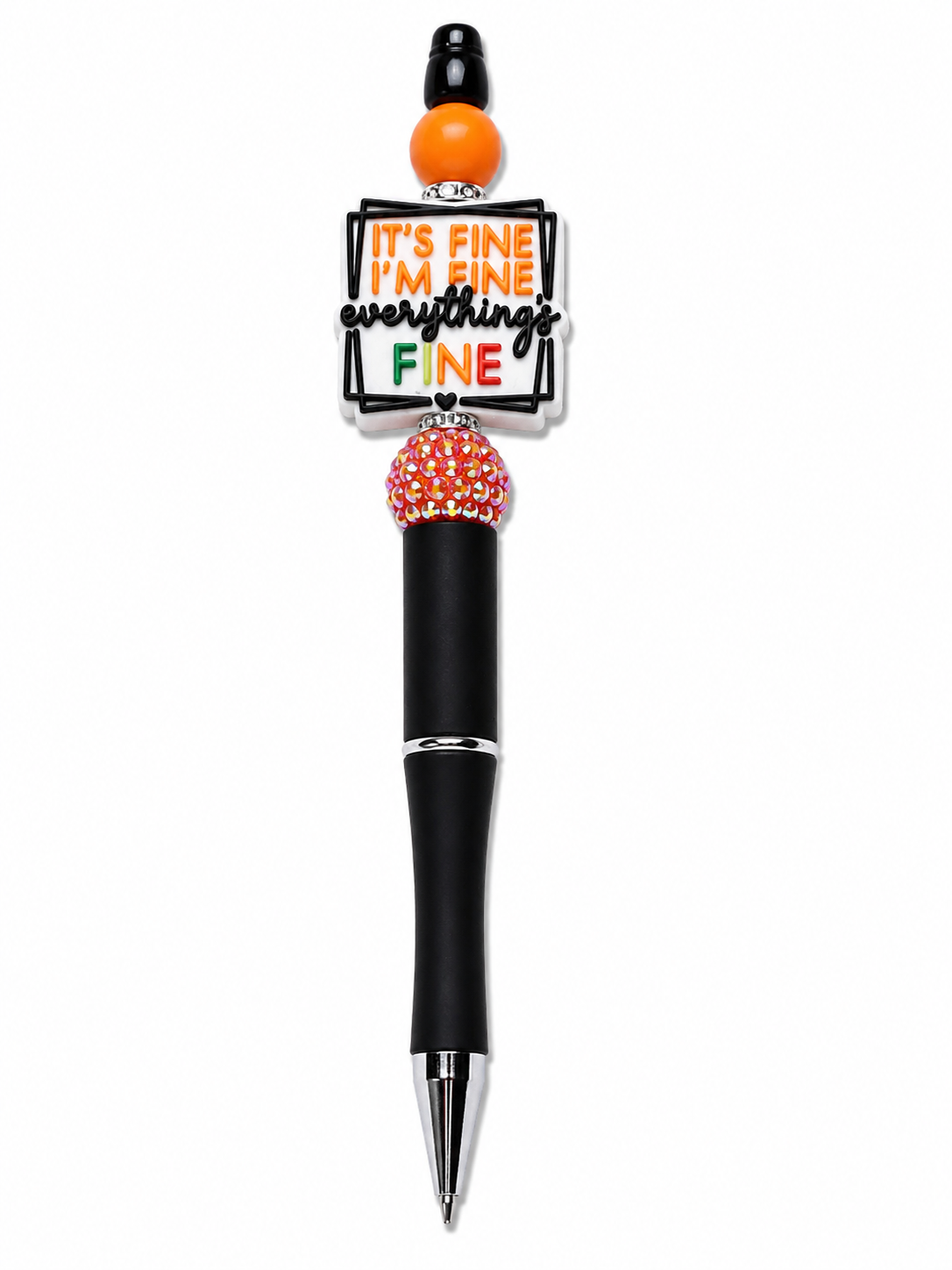 I’m Fine Poppysmic Beadable Pen