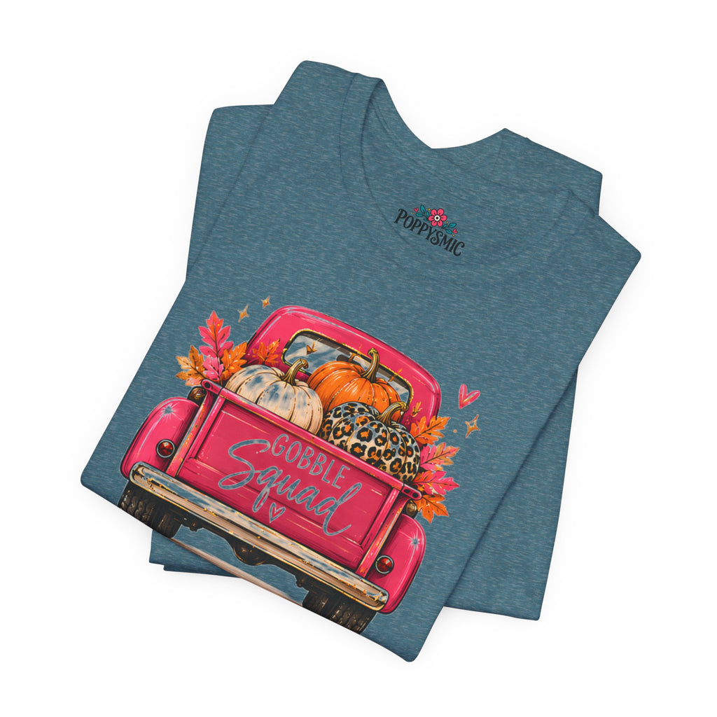 Gobbles Squad Thanksgiving Turkey Truck T-Shirt