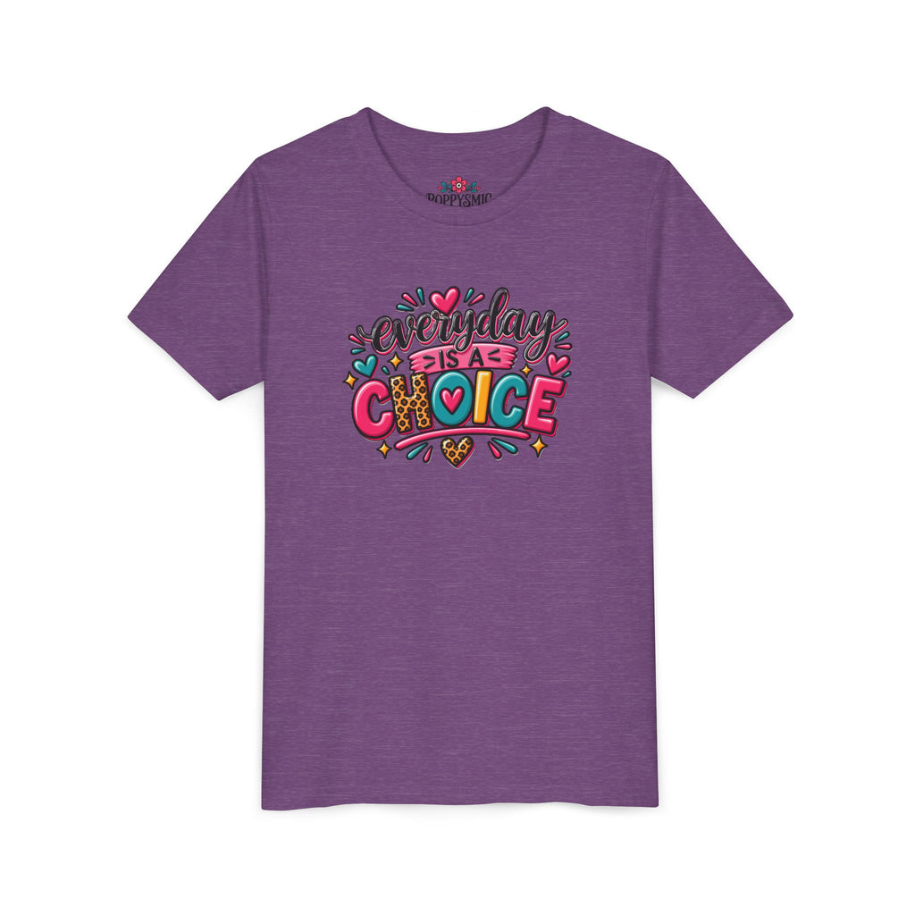 Everyday Is A Choice Youth Tee — Colorful Inspirational Kids T-Shirt