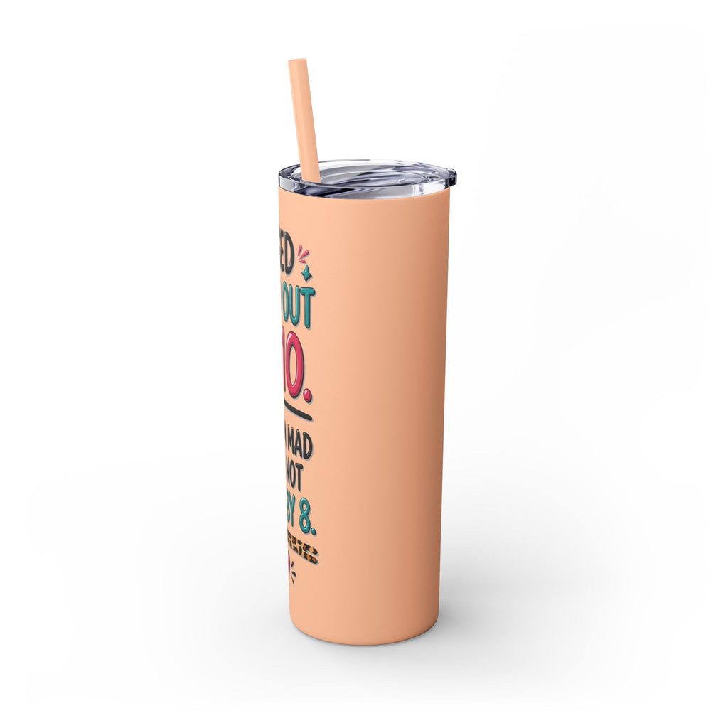 Skinny Tumbler — Funny "I Used to Go Out at 10" Insulated Travel Cup (20oz)
