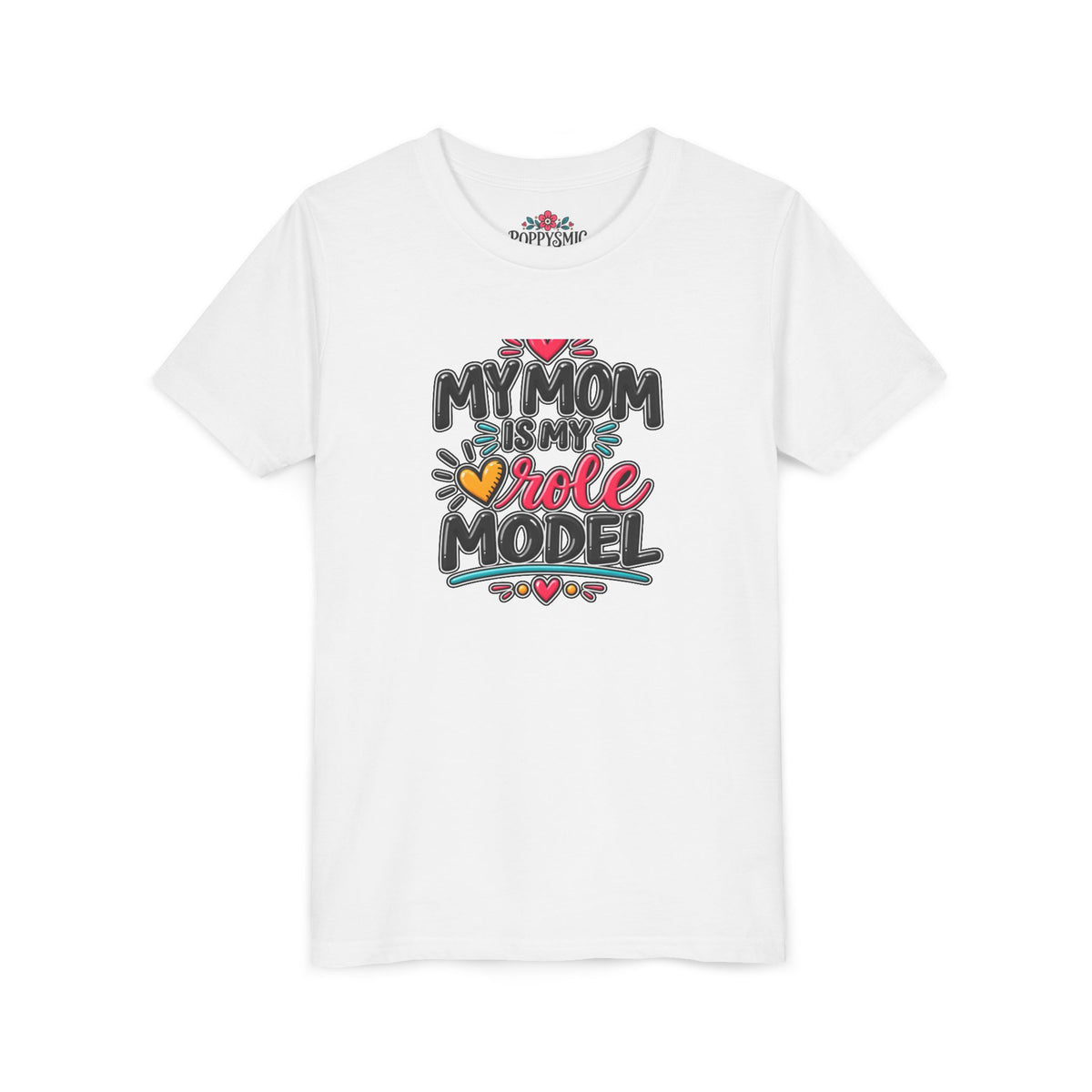 Youth Tee — "My Mom Is My Role Model" Graphic Kids Shirt