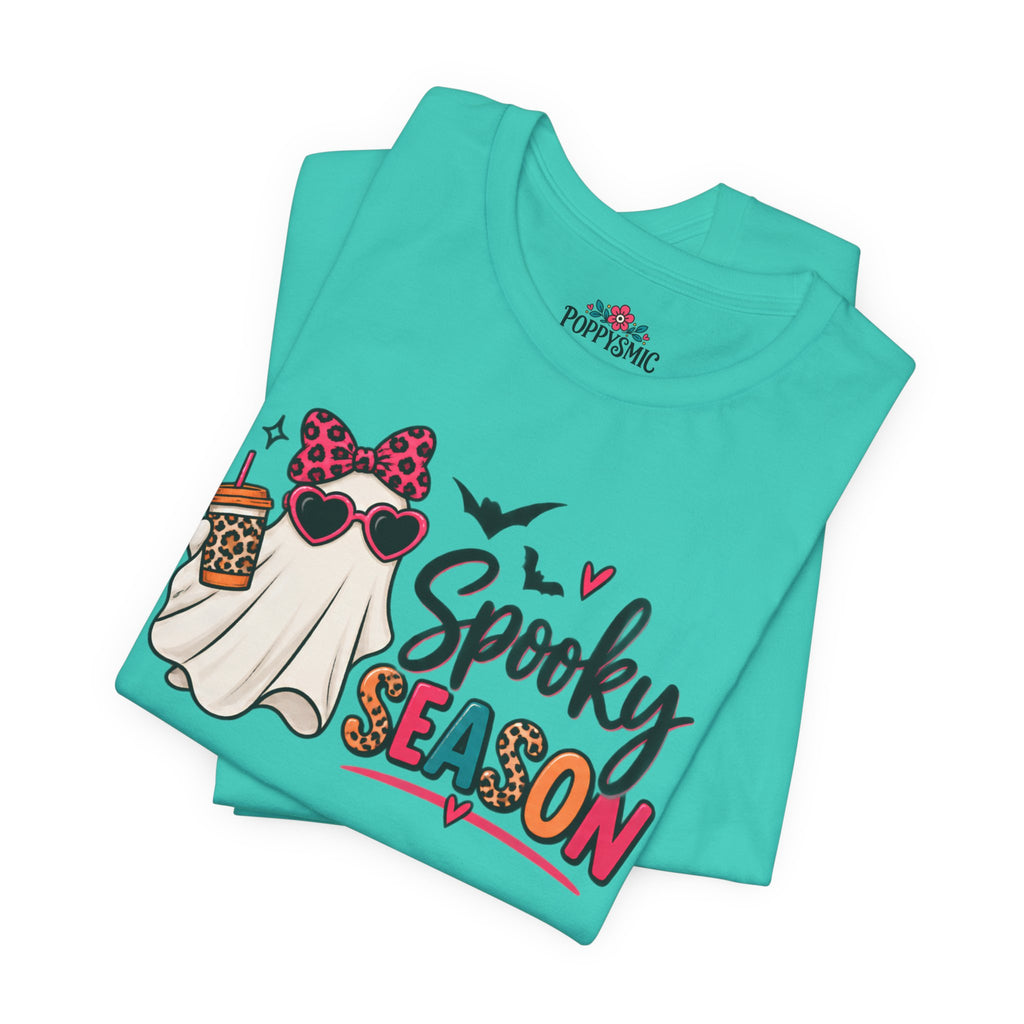 Spooky Season Ghost Tee — Cute Halloween Graphic T-Shirt