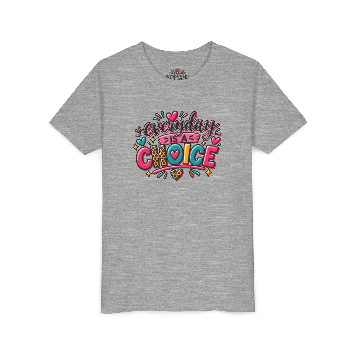 Everyday Is A Choice Youth Tee — Colorful Inspirational Kids T-Shirt