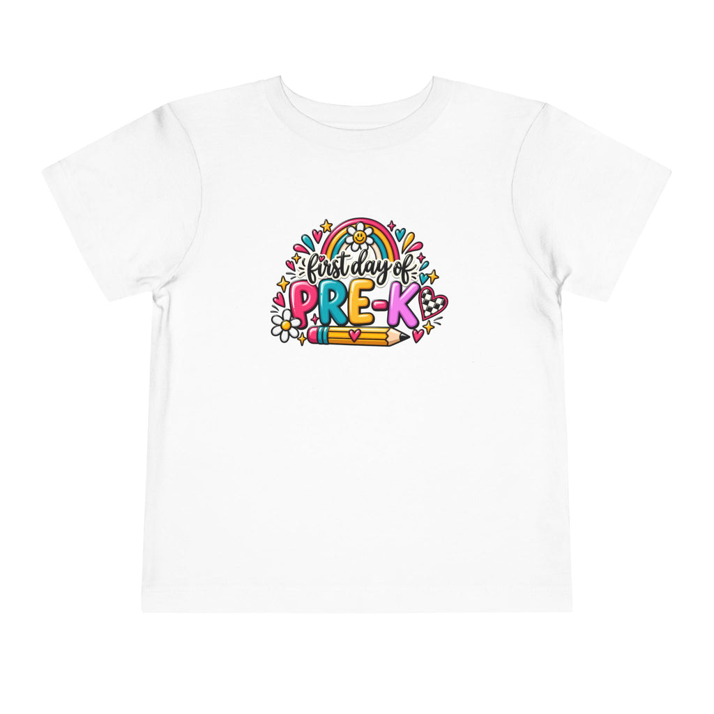 Pre-K First Day Toddler Tee — Colorful Back-to-School Shirt