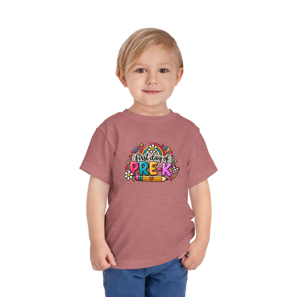 Pre-K First Day Toddler Tee — Colorful Back-to-School Shirt