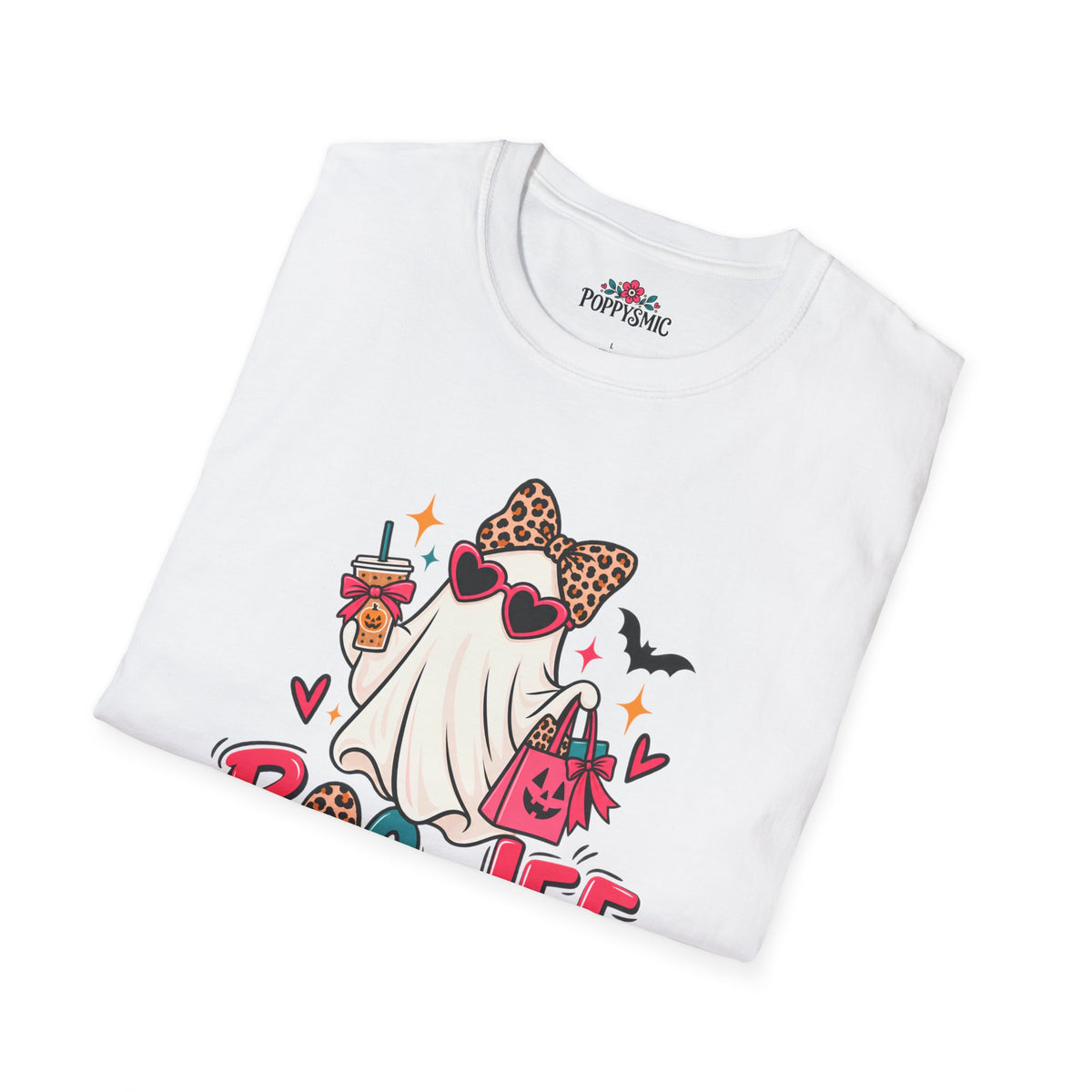 Boo-Jee Ghost Tee – Cute Glam Halloween T-Shirt