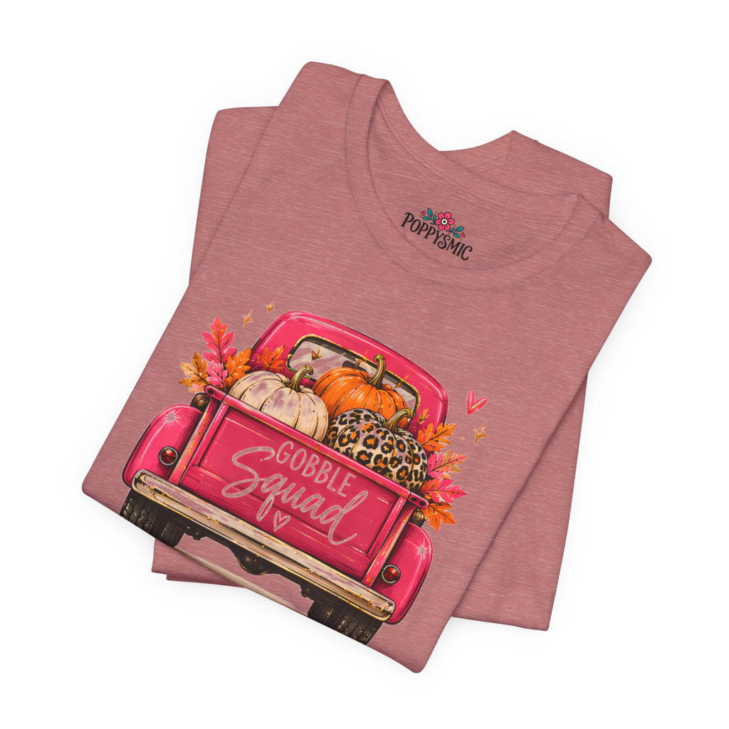 Gobbles Squad Thanksgiving Turkey Truck T-Shirt