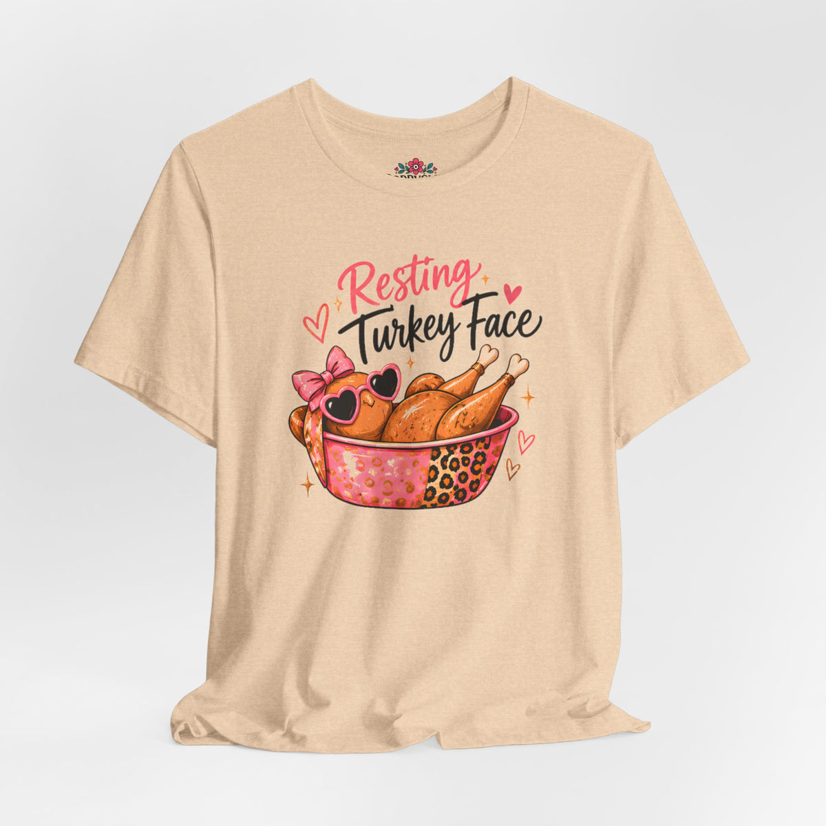 Resting Turkey Face Thanksgiving Turkey T-Shirt