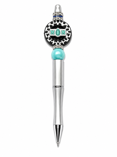 Aqua Mom Poppysmic Beadable Pen