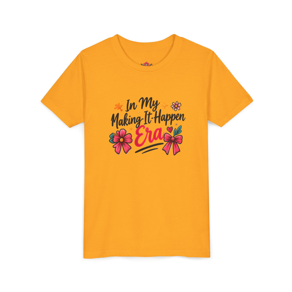 Youth Tee - In My Making-It-Happen Era Floral Graphic