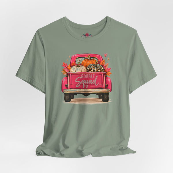 Gobbles Squad Thanksgiving Turkey Truck T-Shirt