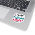 Built Different, Babe Sticker — Colorful Empowerment Kiss-Cut Sticker