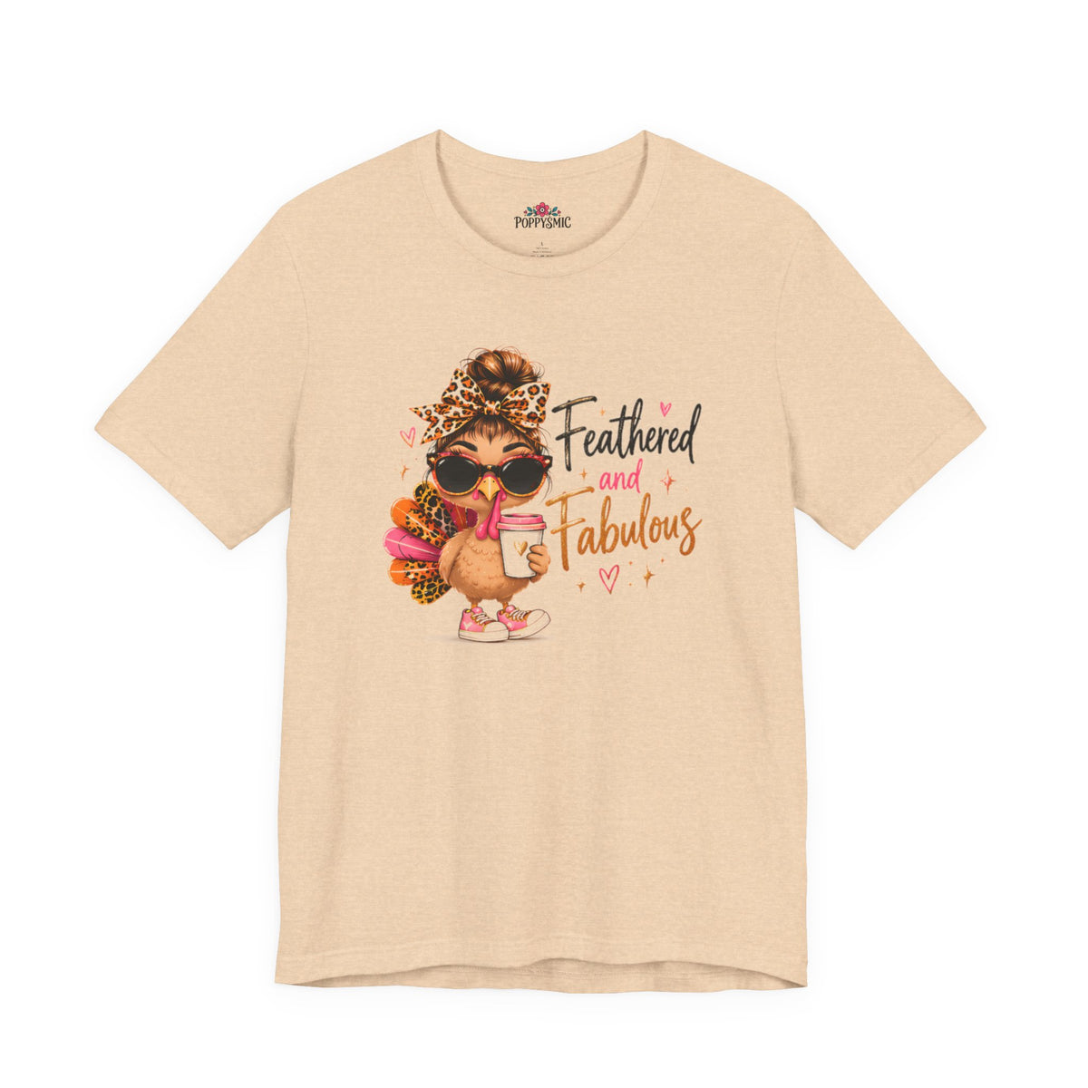 Feathered and Fabulous Flamingo Graphic Tee