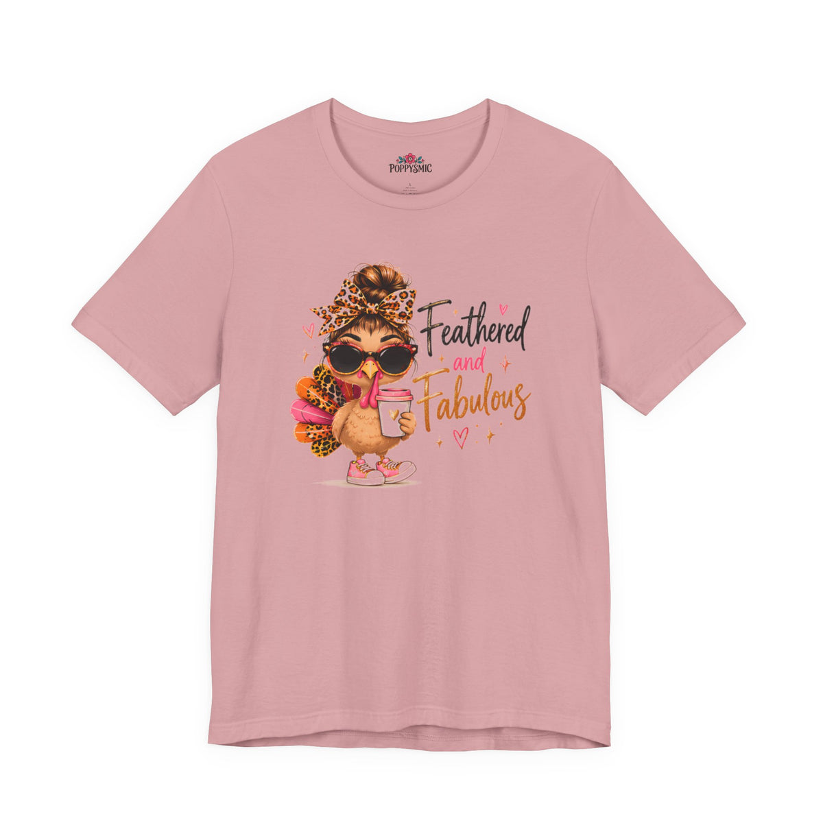 Feathered and Fabulous Flamingo Graphic Tee