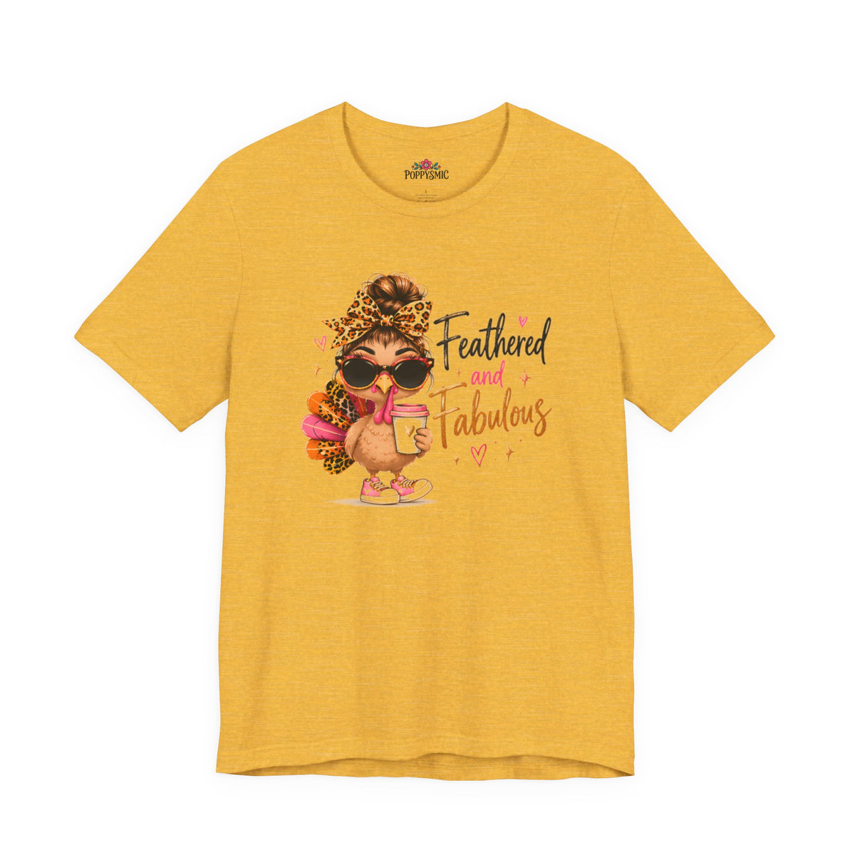 Feathered and Fabulous Flamingo Graphic Tee