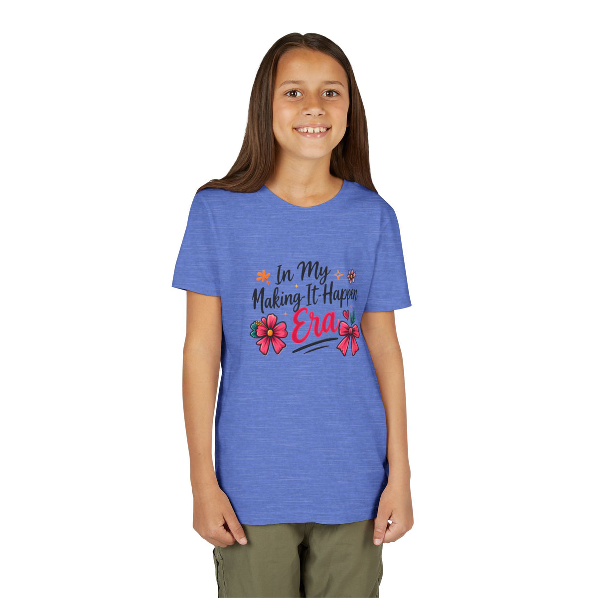 Youth Tee - In My Making-It-Happen Era Floral Graphic
