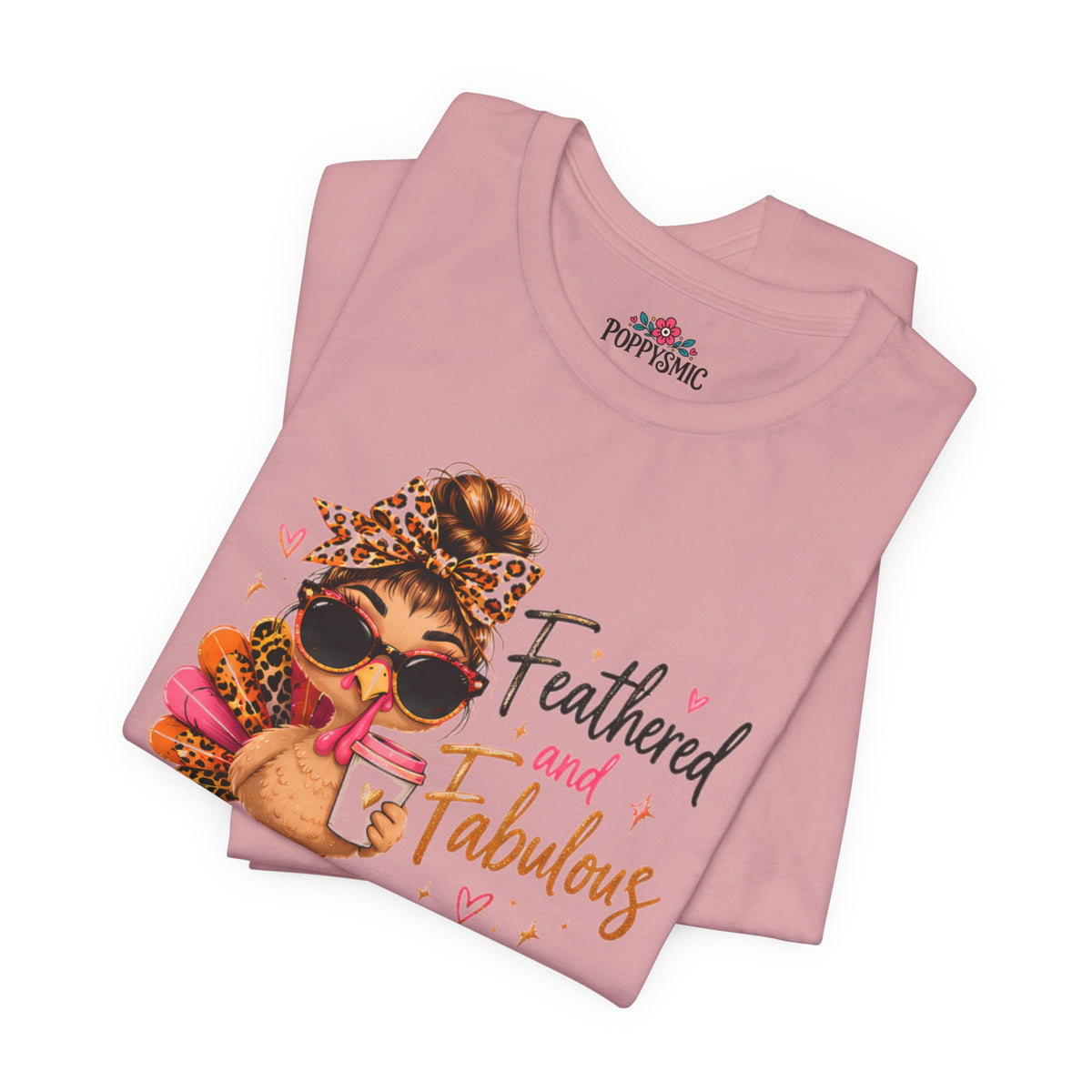 Feathered and Fabulous Flamingo Graphic Tee