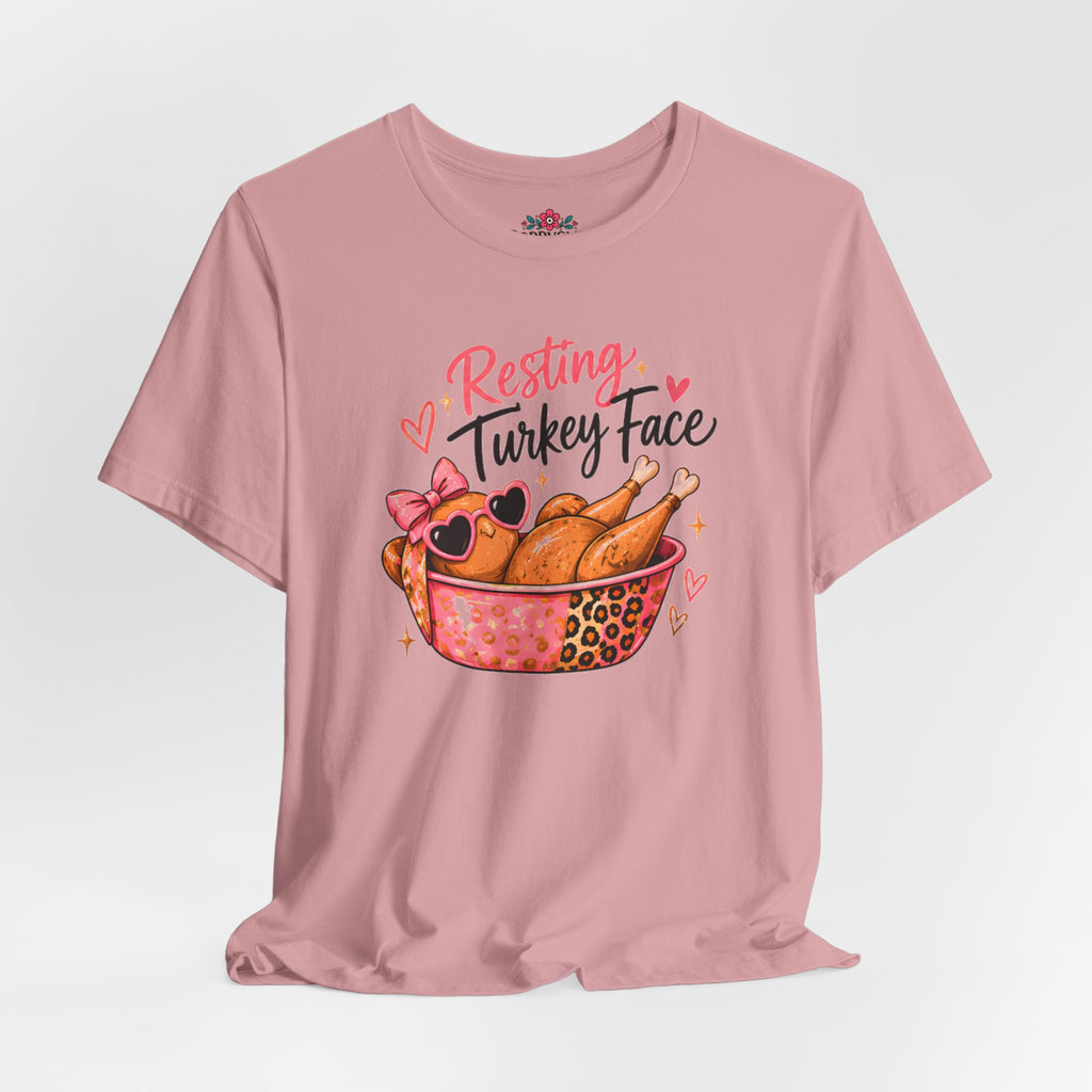 Resting Turkey Face Thanksgiving Turkey T-Shirt