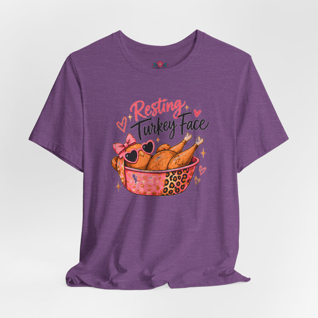 Resting Turkey Face Thanksgiving Turkey T-Shirt