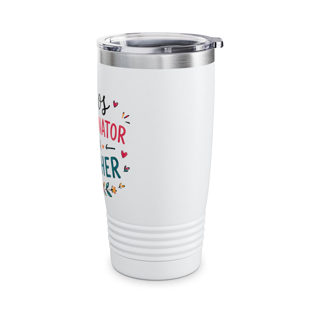 Teacher Tumbler – "Chaos Coordinator AKA Teacher" 20oz Insulated Travel Cup