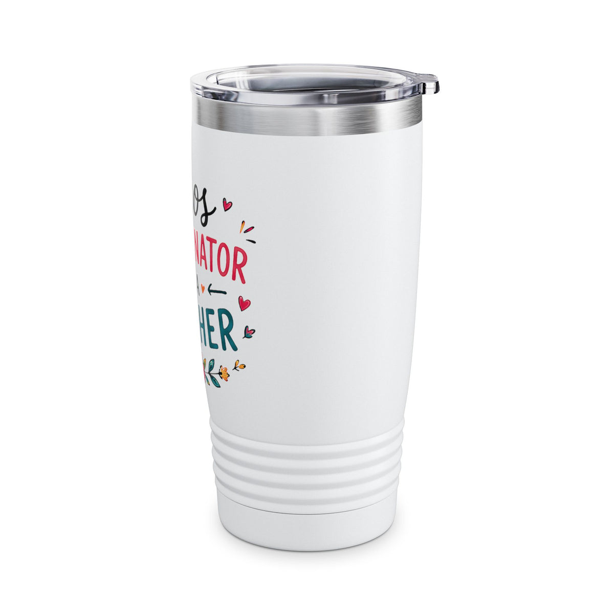 Teacher Tumbler – "Chaos Coordinator AKA Teacher" 20oz Insulated Travel Cup