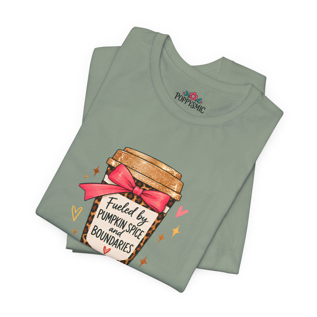 Fueled by Pumpkin Spice and Boundaries Graphic T-Shirt