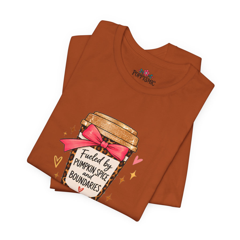Fueled by Pumpkin Spice and Boundaries Graphic T-Shirt
