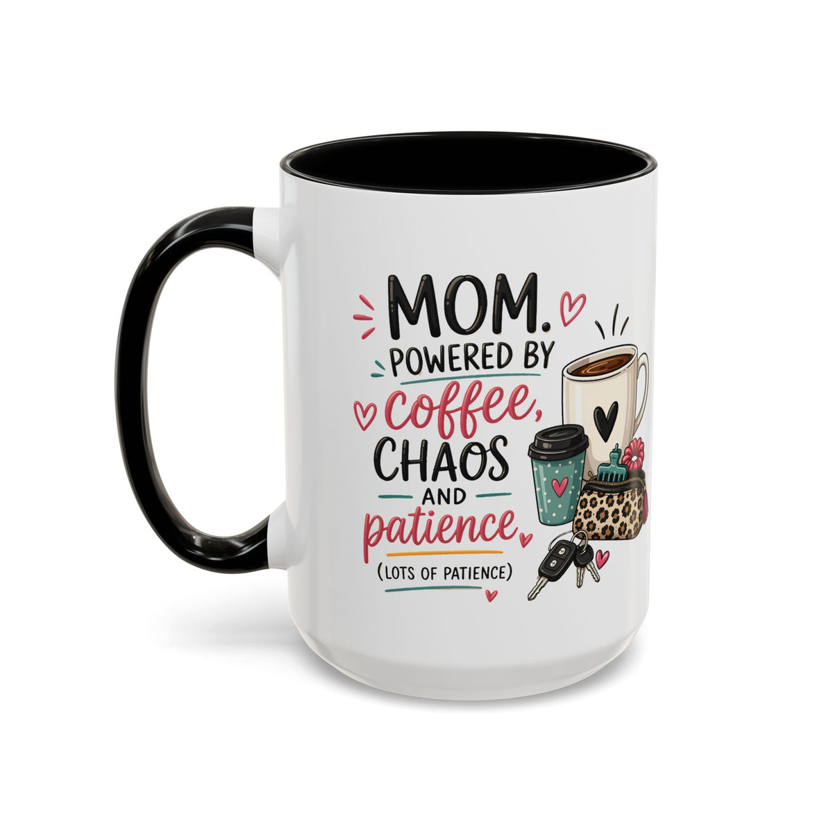 Coffee Lovers Accent Mug — Cute Cowgirl Boots & Coffee Illustration (11/15oz)
