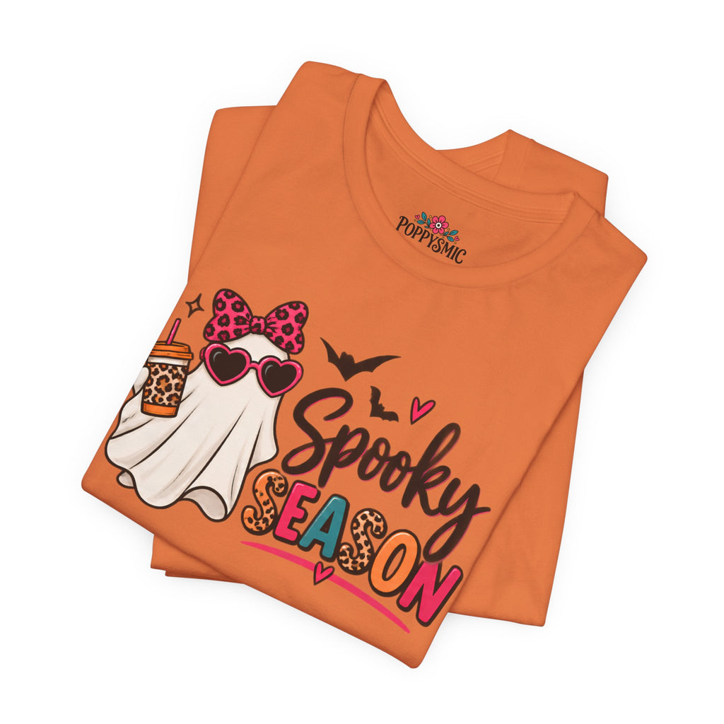 Spooky Season Ghost Tee — Cute Halloween Graphic T-Shirt
