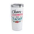 Teacher Tumbler – "Chaos Coordinator AKA Teacher" 20oz Insulated Travel Cup