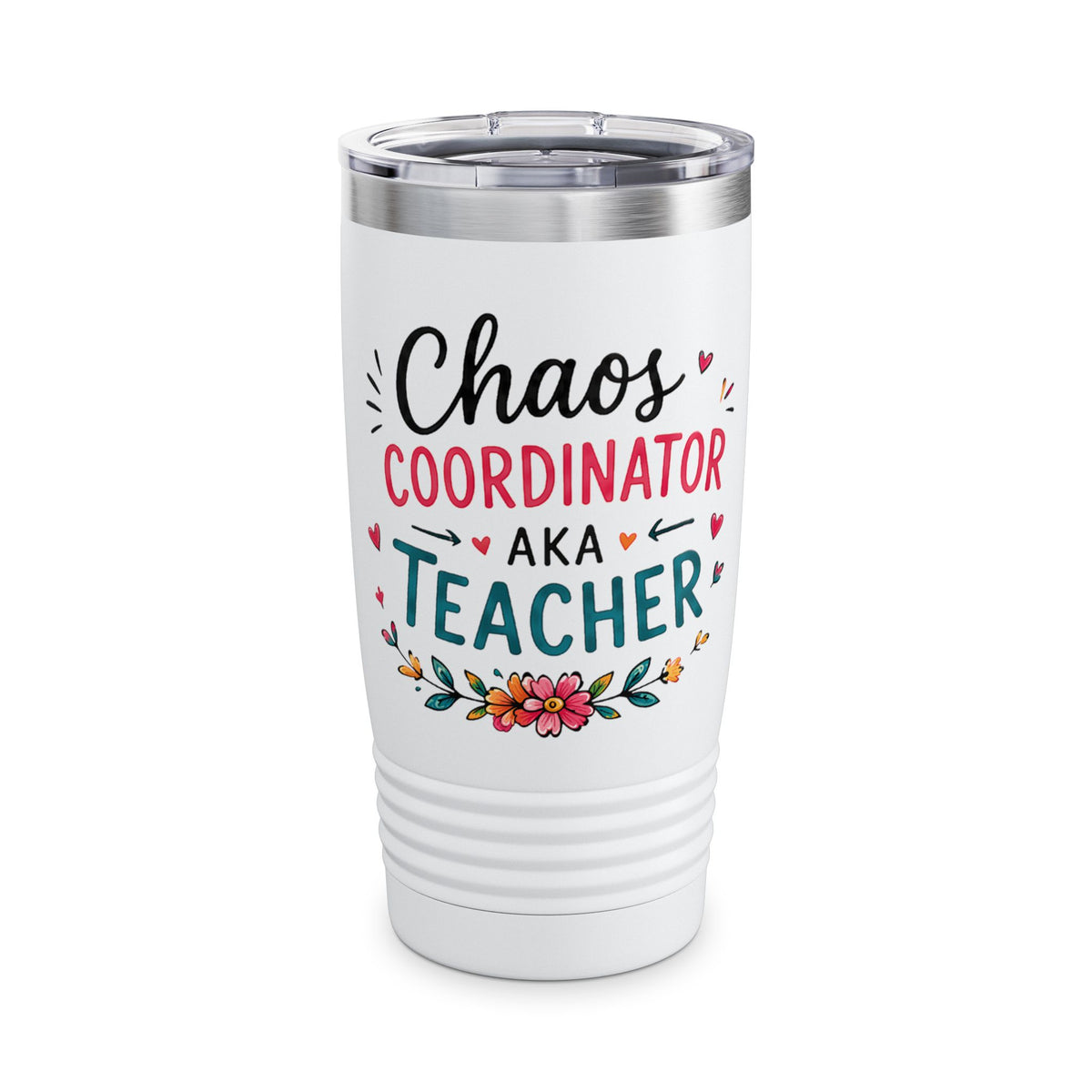 Teacher Tumbler – "Chaos Coordinator AKA Teacher" 20oz Insulated Travel Cup