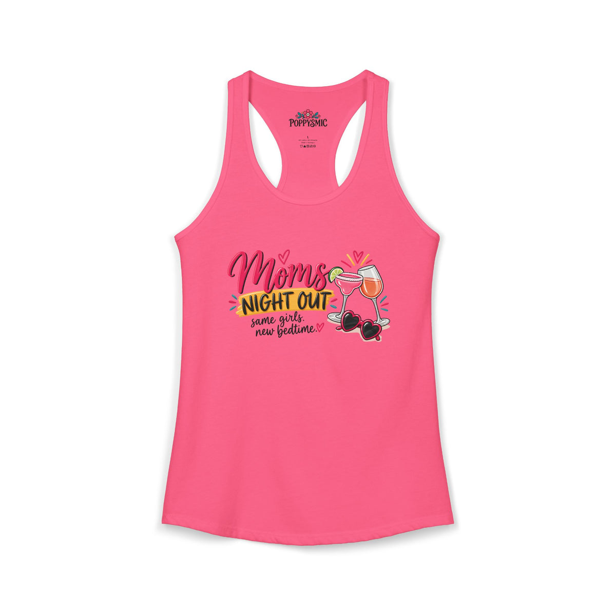 mom's Night Out Women's Ideal Racerback Tank