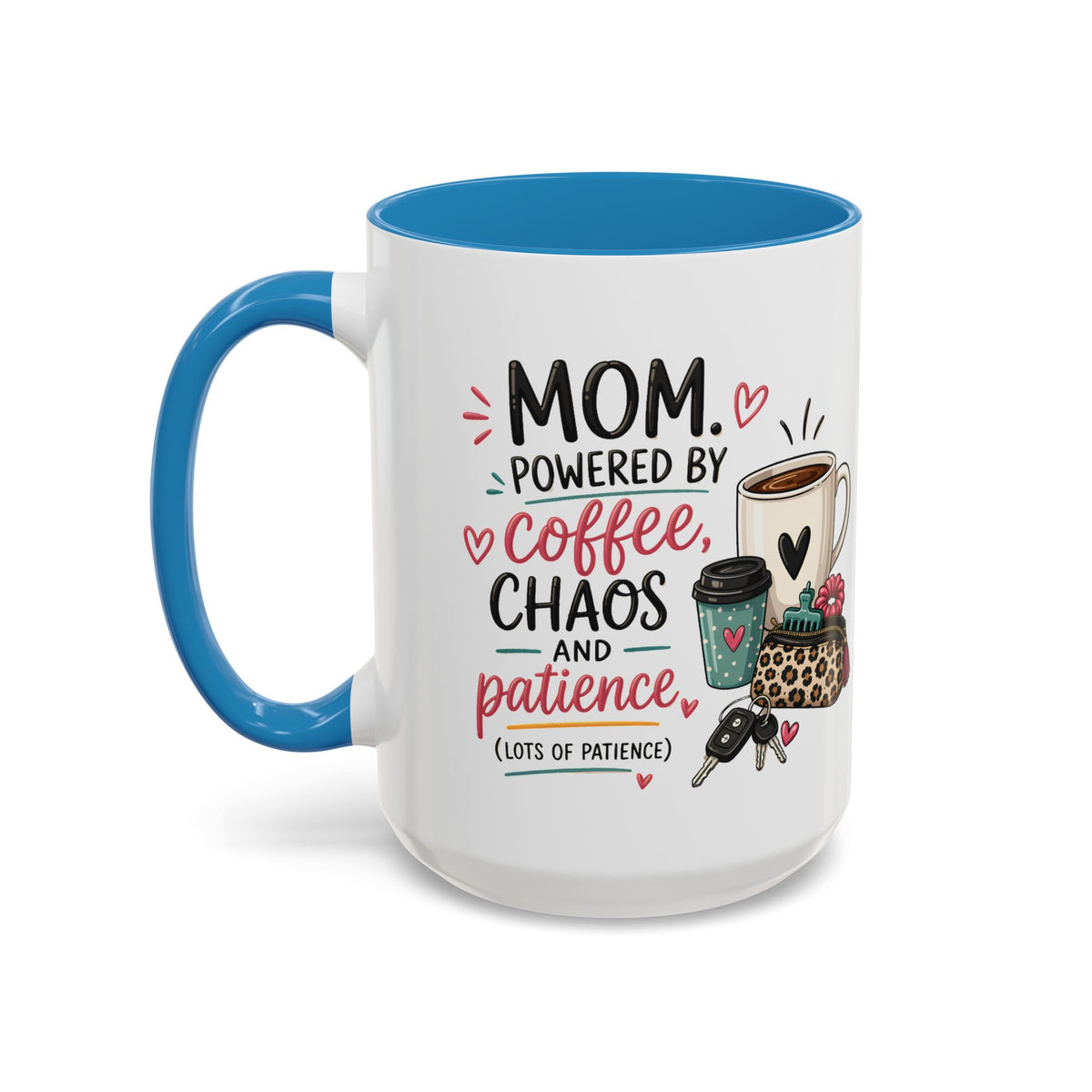 Coffee Lovers Accent Mug — Cute Cowgirl Boots & Coffee Illustration (11/15oz)