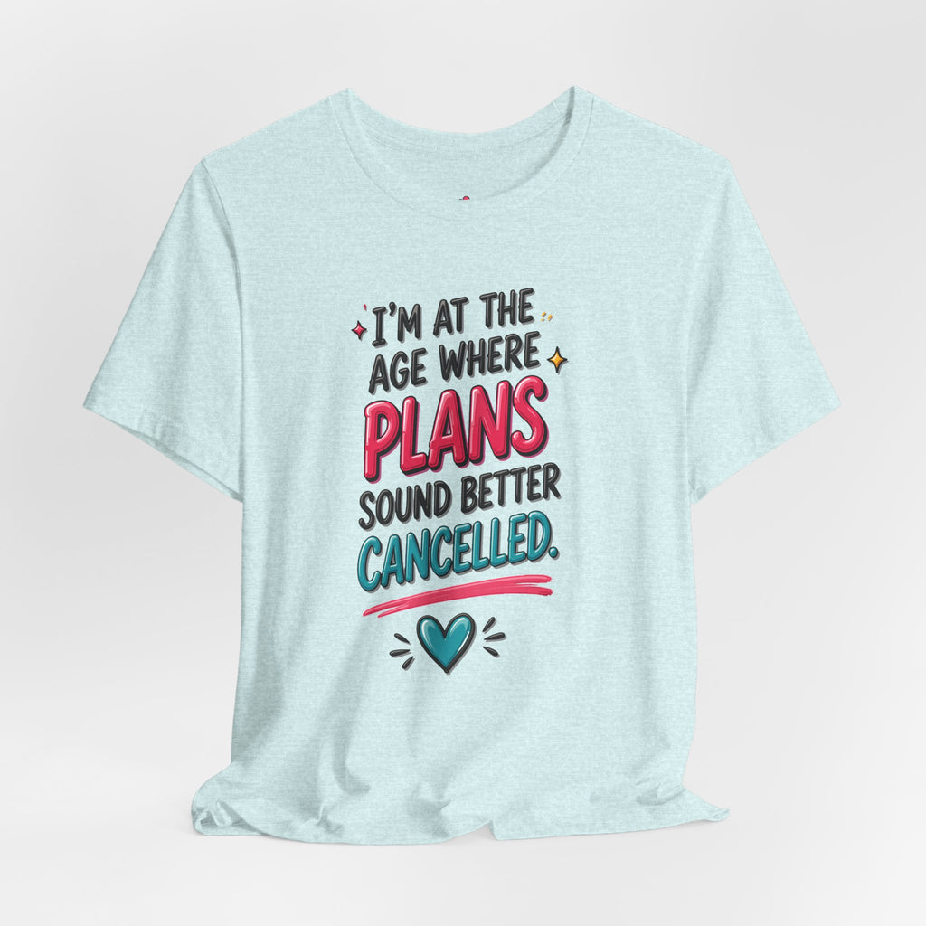 I'm at the Age Where Plans Sound Better Canceled Tee
