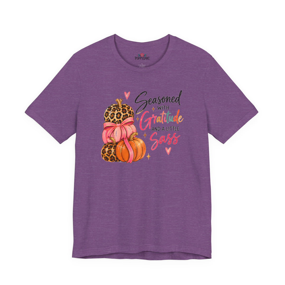 Seasoned with Gratitude and a Little Sass Thanksgiving Pumpkin Tee