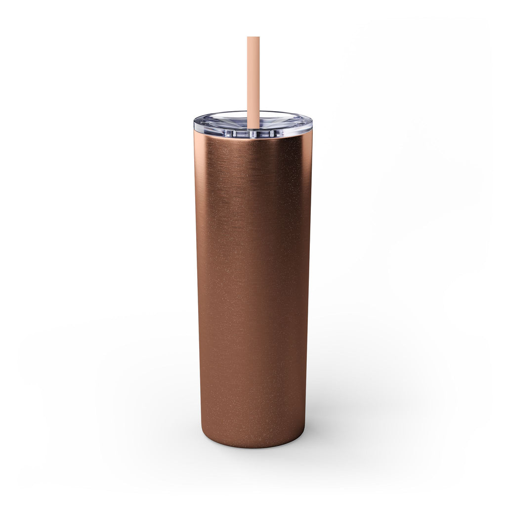 Built Different Babe Skinny Tumbler — 20oz Insulated Straw Cup
